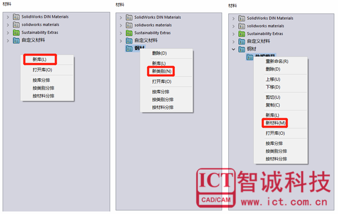 在SOLIDWORKS软件中如何规范自定义材料库