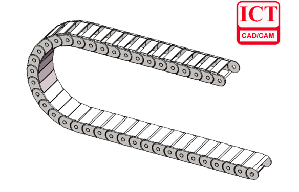 SOLIDWORKS拖链标准件的参数化应用