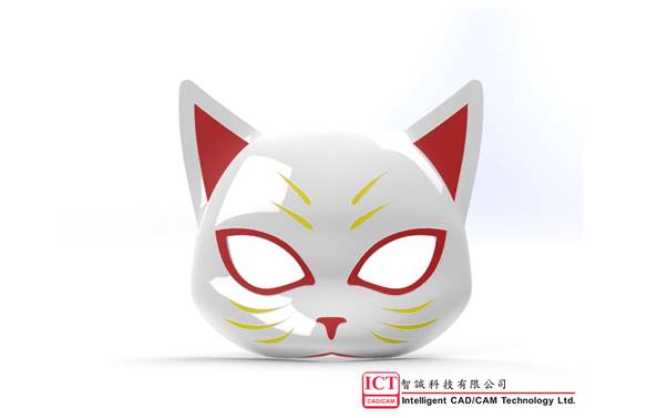 教你快速绘制3D猫面具灵感来自《想哭的我戴上了猫的面具》