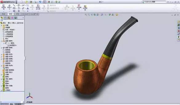 SOLIDWORKS曲面建模 - 烟斗的设计过程