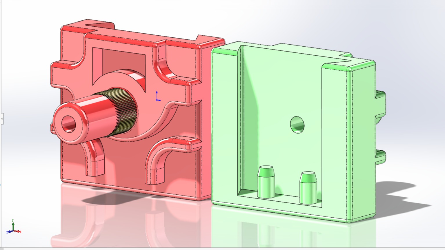 SOLIDWORKS模型-箱型支座