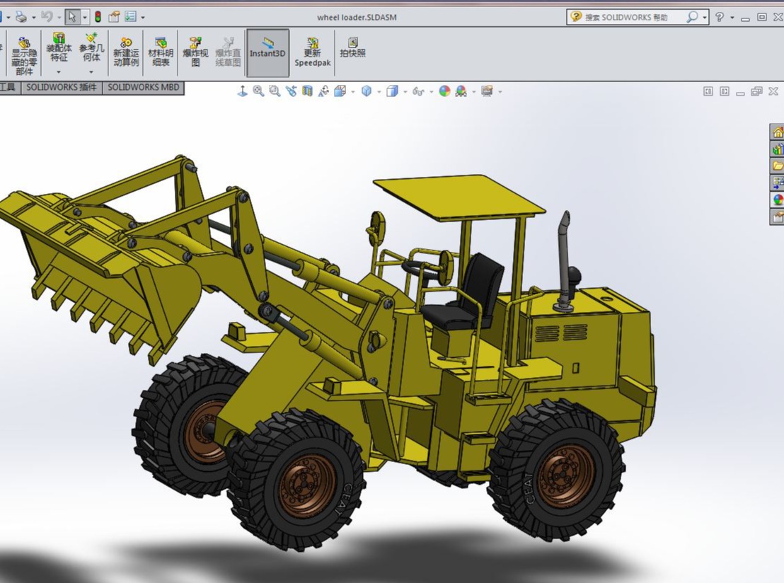 SOLIDWORKS模型-装载机车