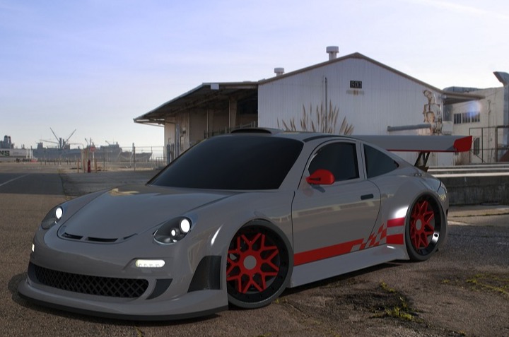 SOLIDWORKS模型-保时捷911跑车