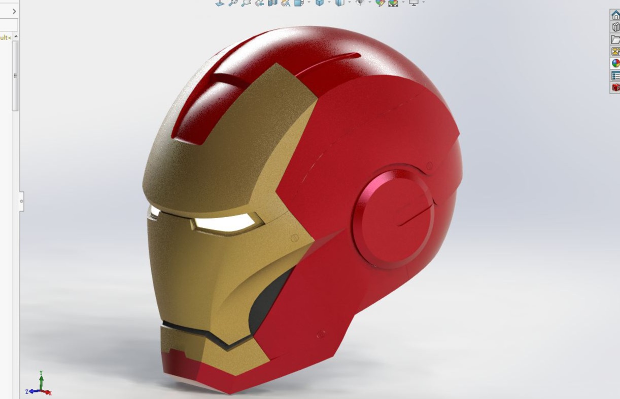SOLIDWORKS模型下载-钢铁侠头盔