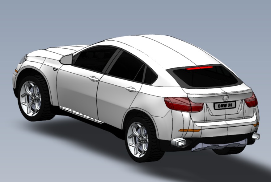 SOLIDWORKS模型下载--宝马X6汽车