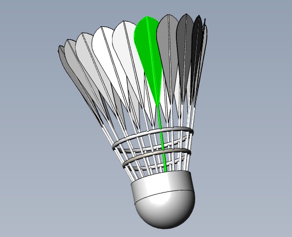 SOLIDWORKS模型下载--羽毛球