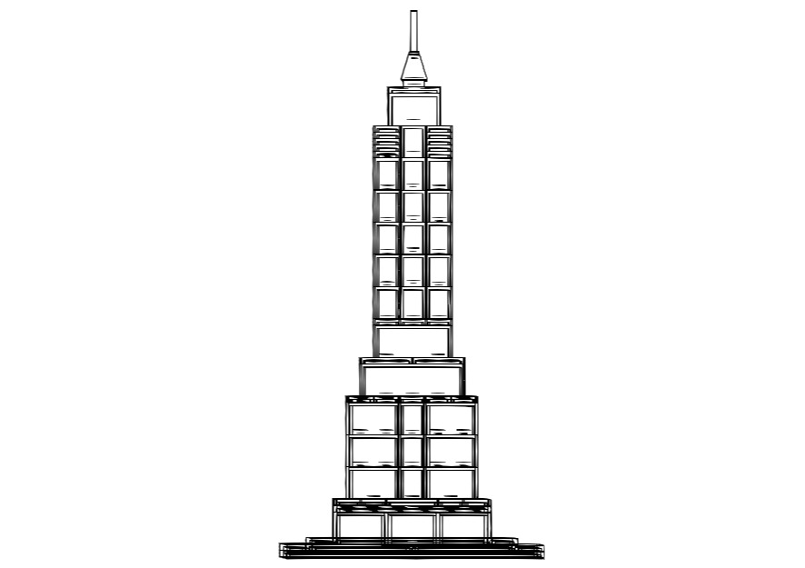 SOLIDWORKS模型下载--乐高建筑集帝国大厦