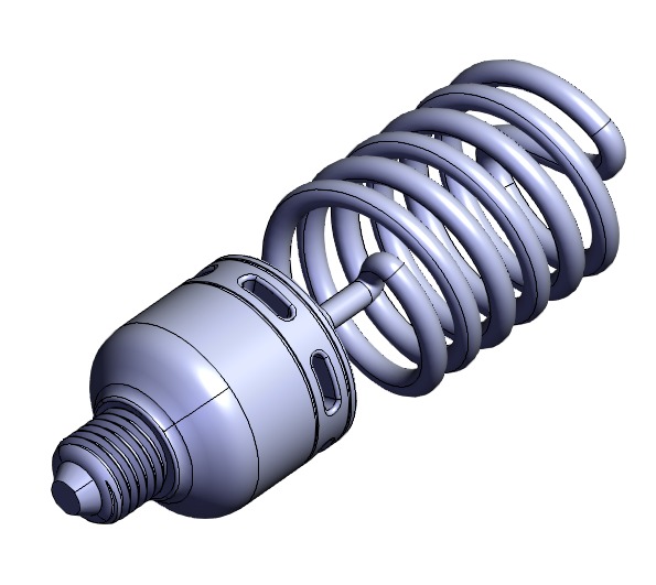 SOLIDWORKS模型下载--螺旋LED灯