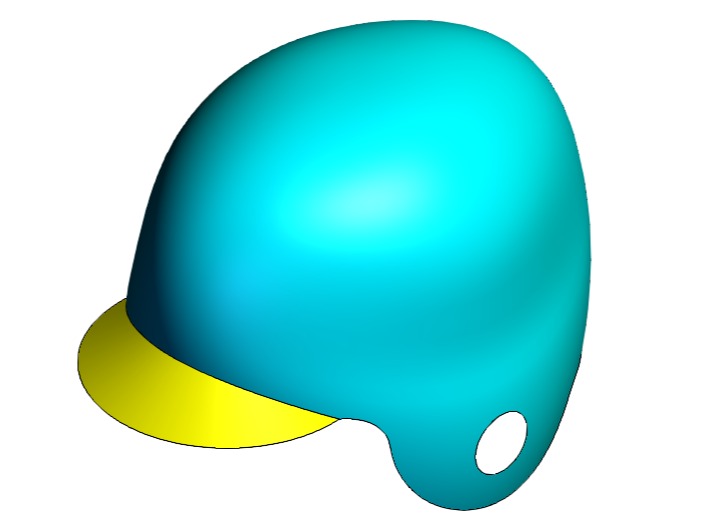 SOLIDWORKS模型下载--头盔外壳