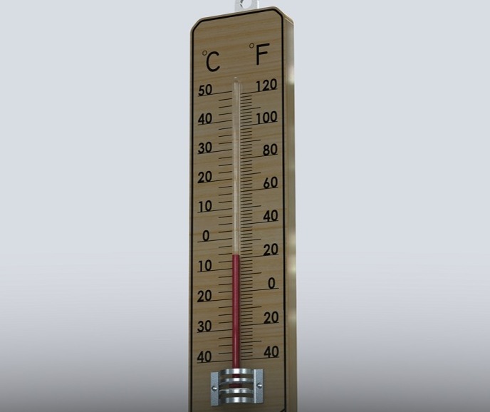 SOLIDWORKS模型下载--木制温度计