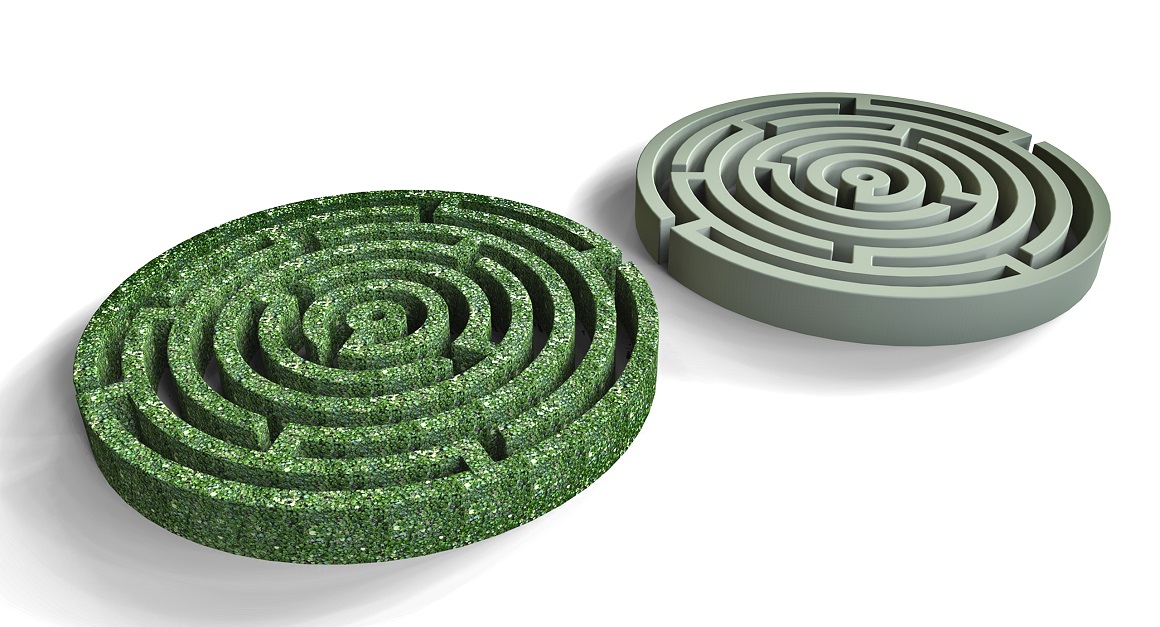 Round Labyrinth Render