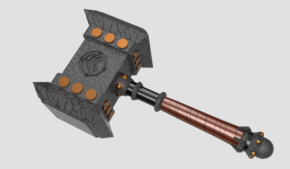 Doom Hammer Render 1