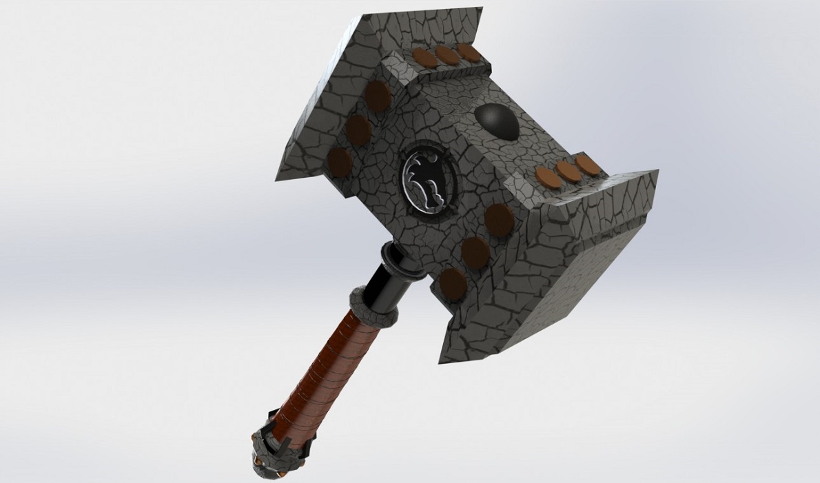 Doom Hammer Render 12