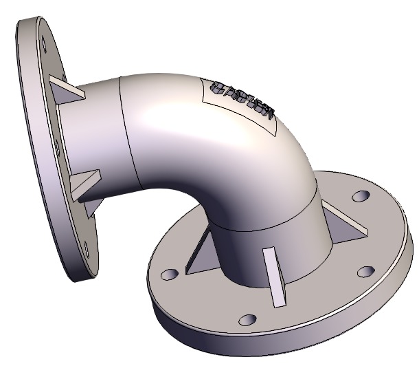 SOLIDWORKS模型下载--弯头设计