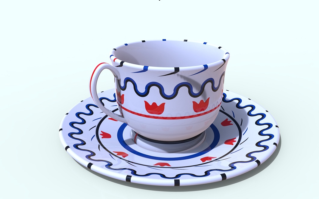 Saucer and cup