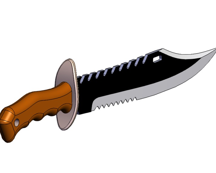 SOLIDWORKS模型下载--刀（匕首）