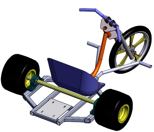 SOLIDWORKS模型下载--漂移三轮车