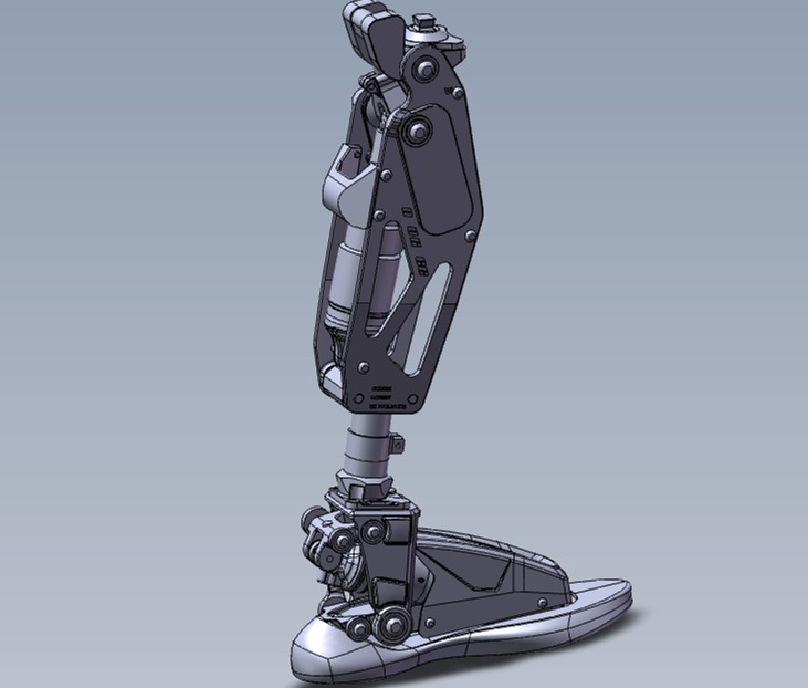 SOLIDWORKS模型下载--机械腿（脚）