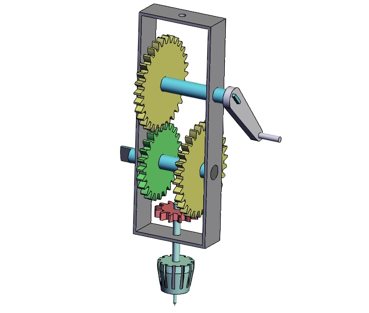 SOLIDWORKS模型下载--手钻机