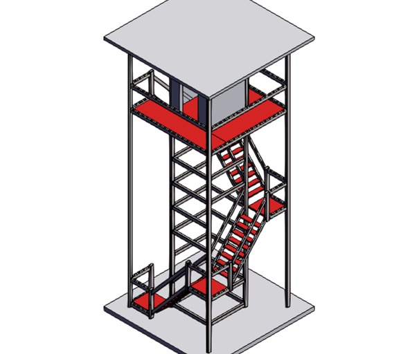 SOLIDWORKS模型下载--瞭望塔