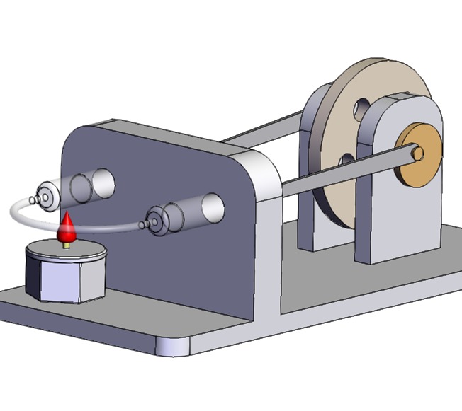 SOLIDWORKS模型下载--斯特林发动机