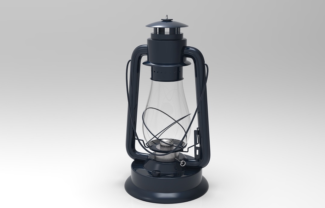SOLIDWORKS模型下载--煤油灯