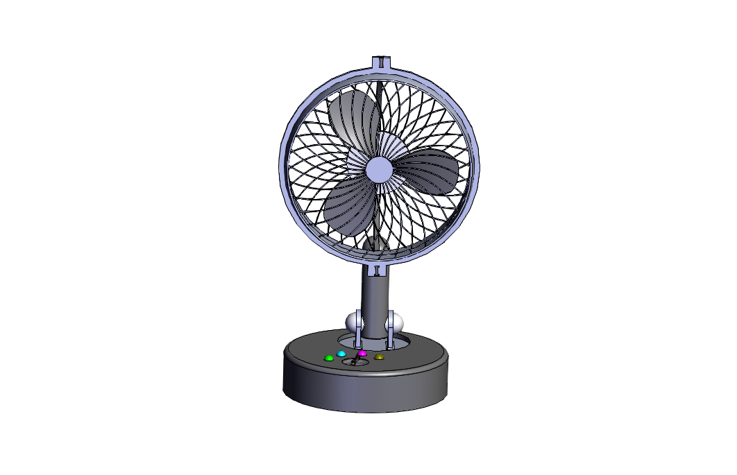 SOLIDWORKS模型下载--家用室内风扇
