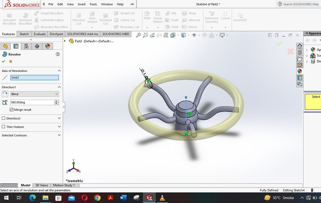SOLIDWORKS模型下载--汽车方向盘