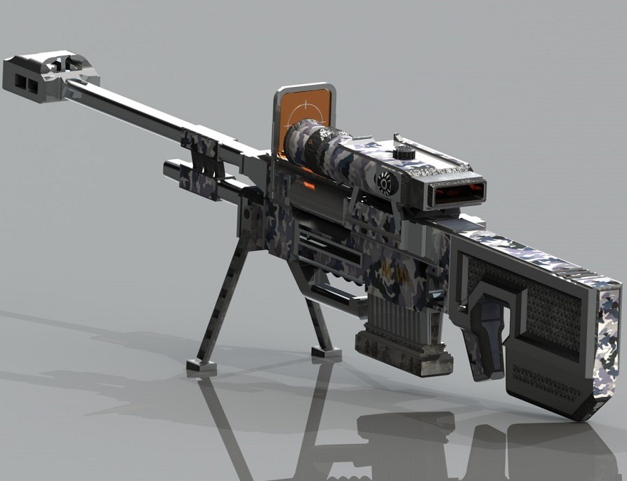 SOLIDWORKS模型下载--超级狙击枪