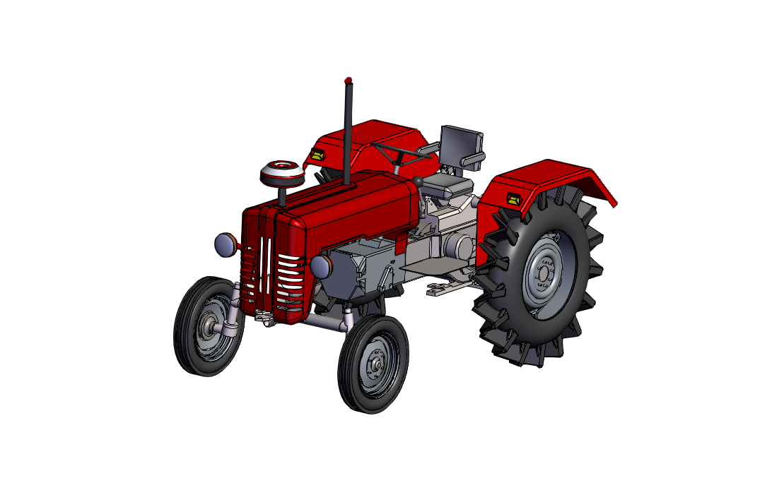 SOLIDWORKS模型下载--拖拉机