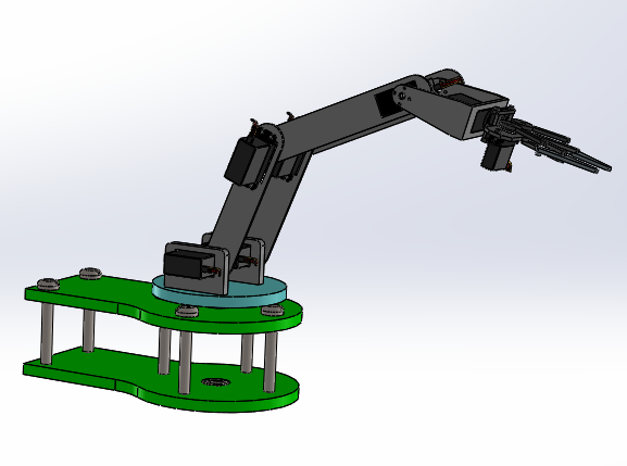 SOLIDWORKS模型下载--台式机机器人臂