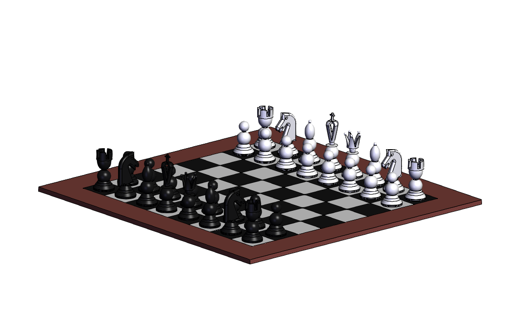 SOLIDWORKS模型下载--国际象棋