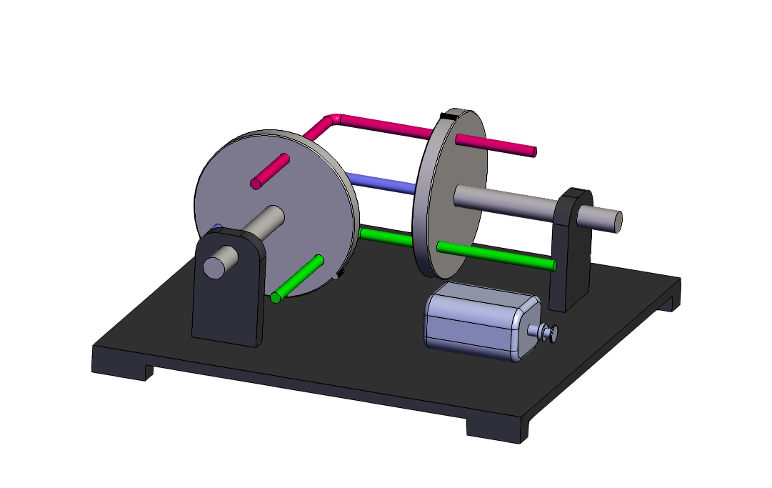 SOLIDWORKS模型下载--无齿轮传动系统