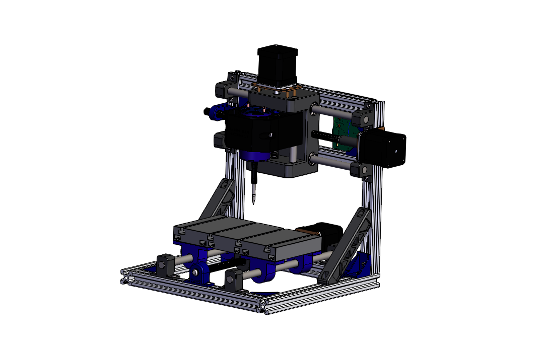 SOLIDWORKS模型下载--数控迷你铣床