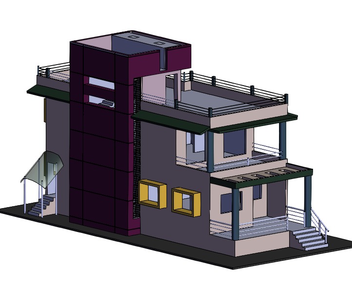SOLIDWORKS模型下载--房屋