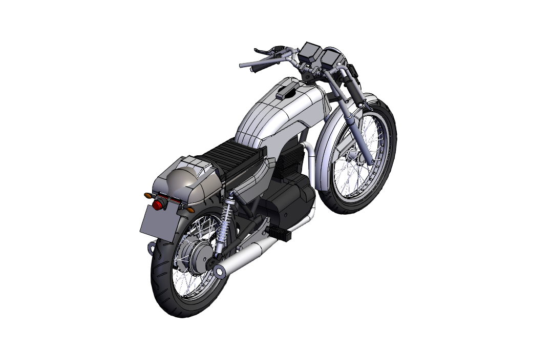 SOLIDWORKS模型下载--本田摩托车