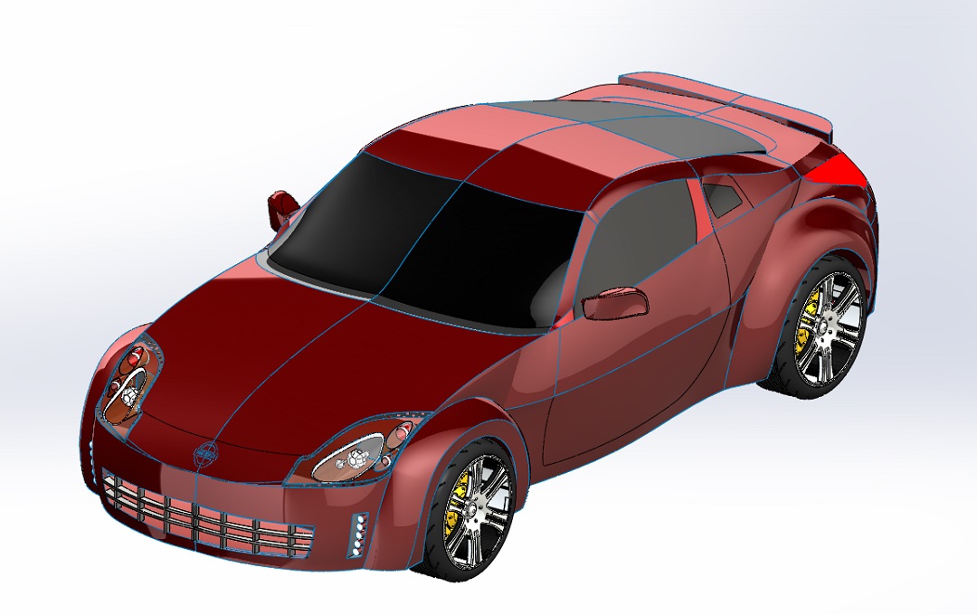 SOLIDWORKS模型下载--日产350Z汽车