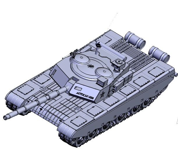 SOLIDWORKS模型下载--99A坦克