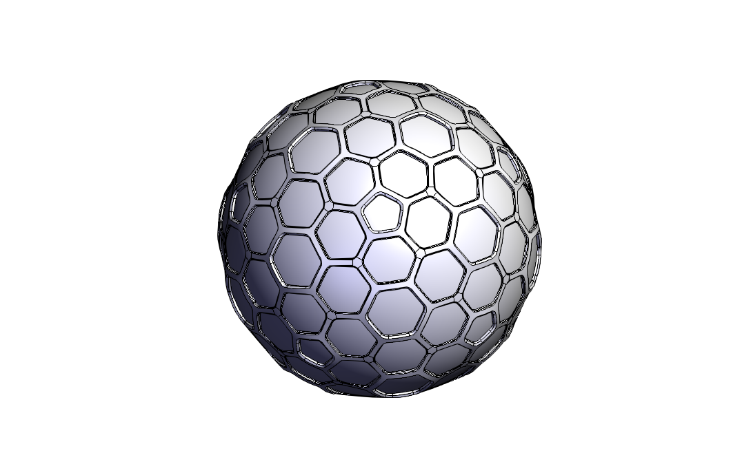 SOLIDWORKS模型下载--褪色的蜂巢球