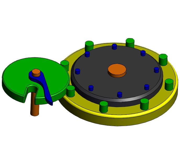 SOLIDWORKS模型下载--间歇运动机构