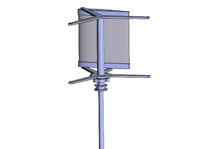 SOLIDWORKS模型下载--垂直轴风力机