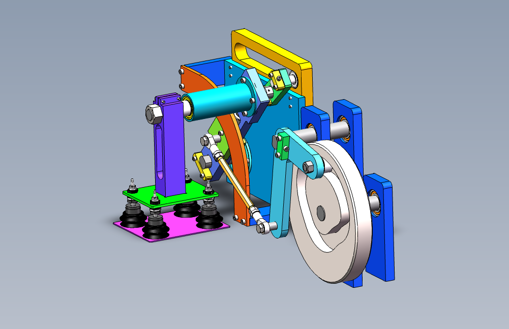 SOLIDWORKS模型下载--90度翻转机械