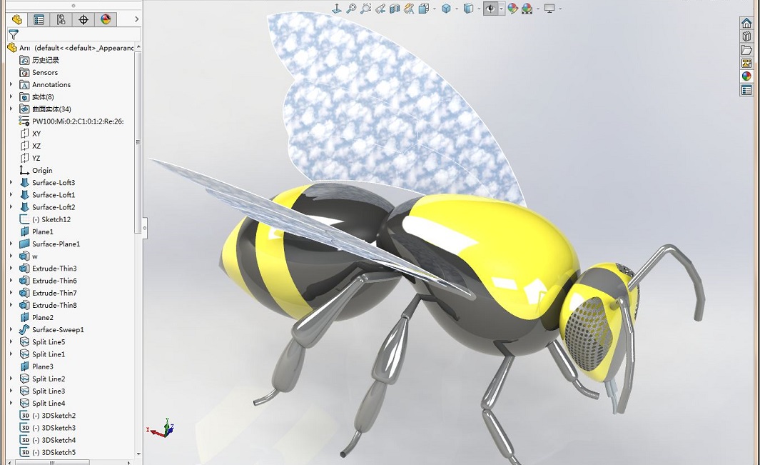 SOLIDWORKS模型图纸免费下载-小蜜蜂