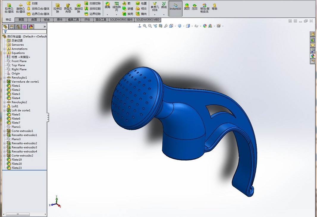 SOLIDWORKS模型图纸免费下载-洒水喷头