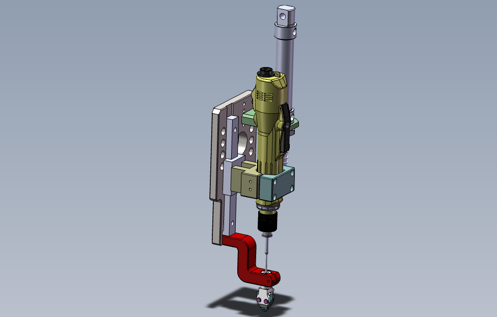 SOLIDWORKS模型图纸免费下载-打螺丝机