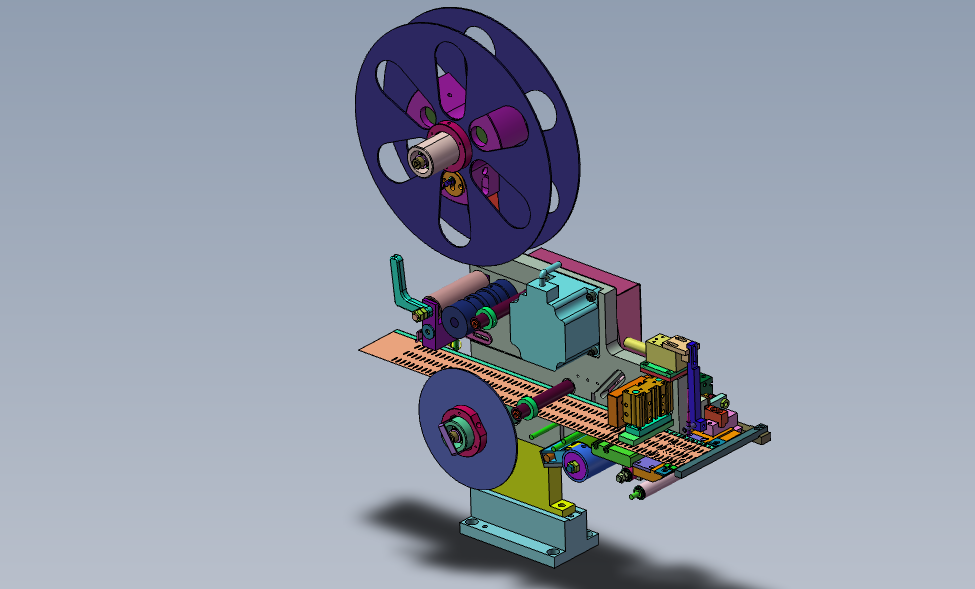 SOLIDWORKS模型图纸免费下载-片膜分离机