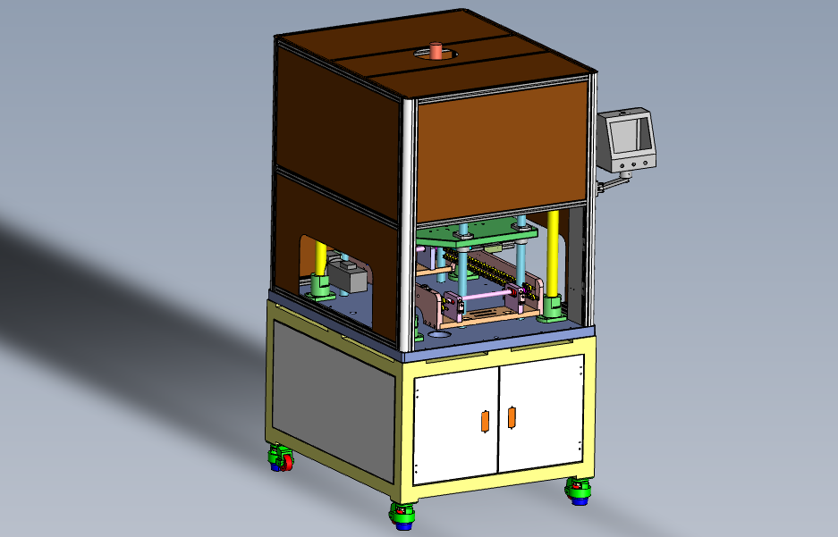 SOLIDWORKS模型图纸免费下载-全自动裁切机