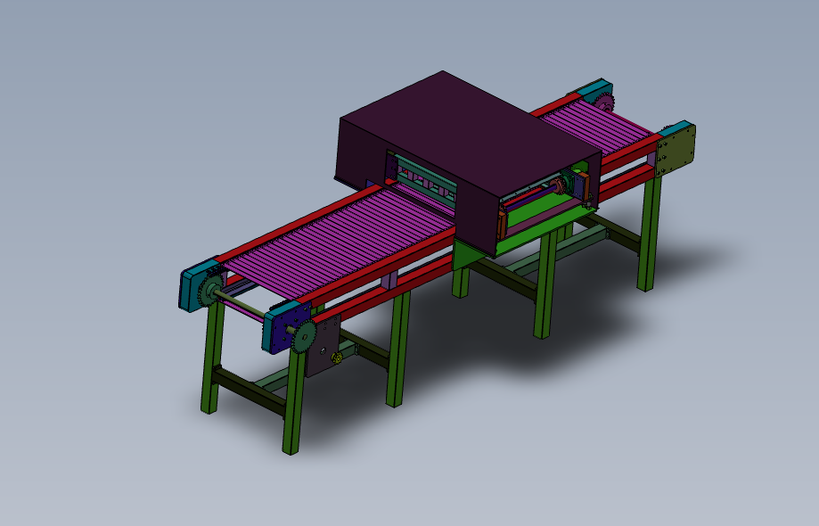SOLIDWORKS模型图纸免费下载-石墨板清洗设备