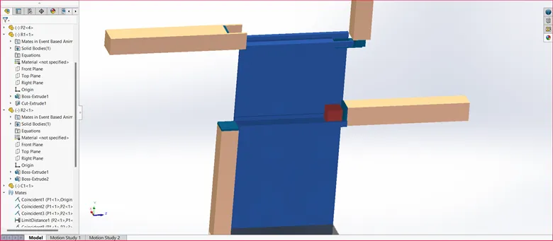 SOLIDWORKS中基于事件的运动分析