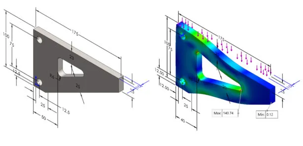 SOLIDWORKS – 使用设计算例进行优化分析